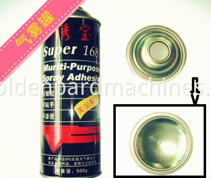 Aerosol Cone Dome Making Machine Automatic Spray Tin dapat menutup jalur produksi